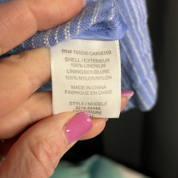 Light Denim Blue Stripe Joie Jacket - Picture 10 of 10